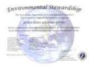  DEP 2012 Environmental Stewardship Award