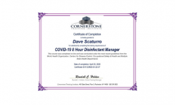  Covid-19 Disinfectant Certification