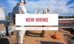  Now Hiring for an Environmental, Safety & Quality Manager