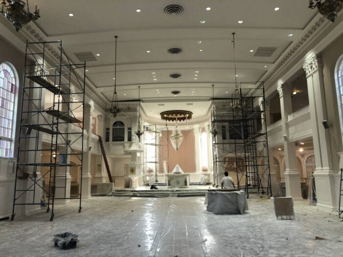  Project: Commercial Church Interior Painting, Short Hills, NJ Client: Archdiocese of Newark