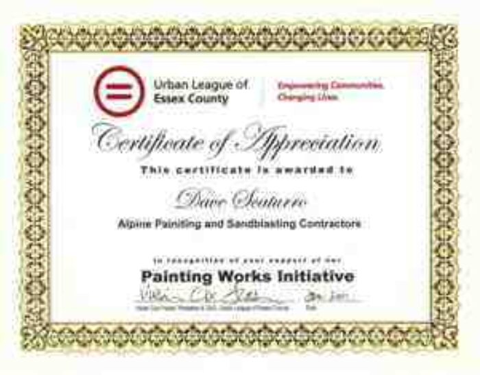Urban League Awards Alpine Painting with Cert. of… Alpine Painting