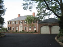 Greenwood Gardens Manor, including double garage, after exterior restoration by Alpine Painting