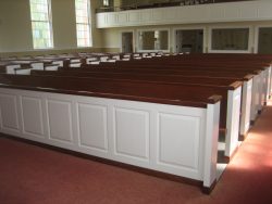 Interior of church after paint restoration