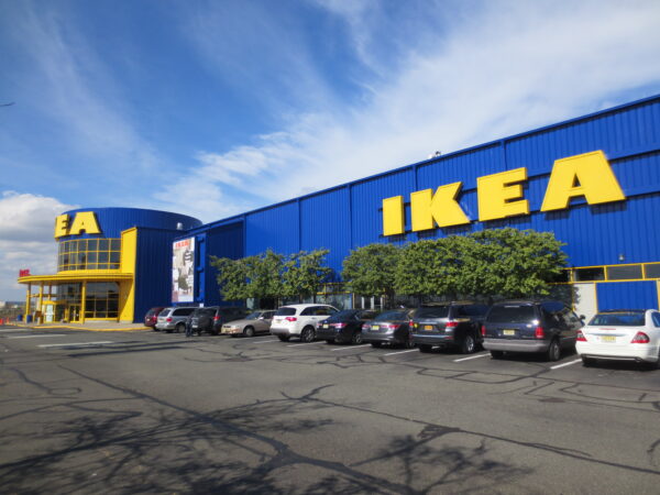Side view of IKEA after painting from Ikea Drive. Retail Stores and Malls