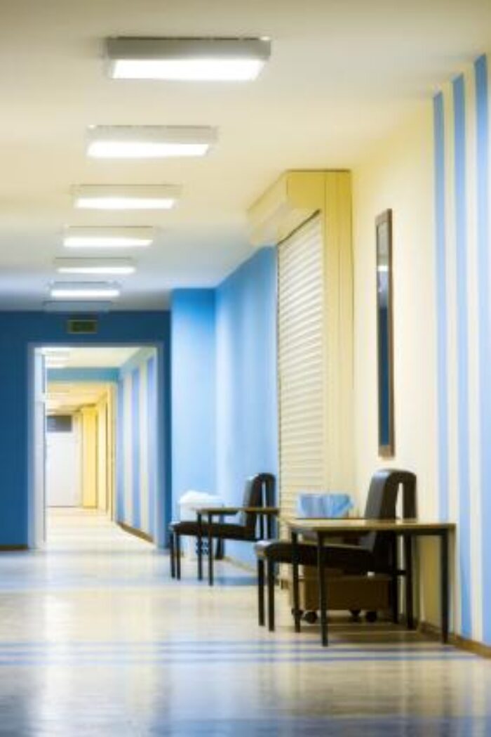 Patient Room and Hallway Green Painting Pharmaceutical & Biotechnology